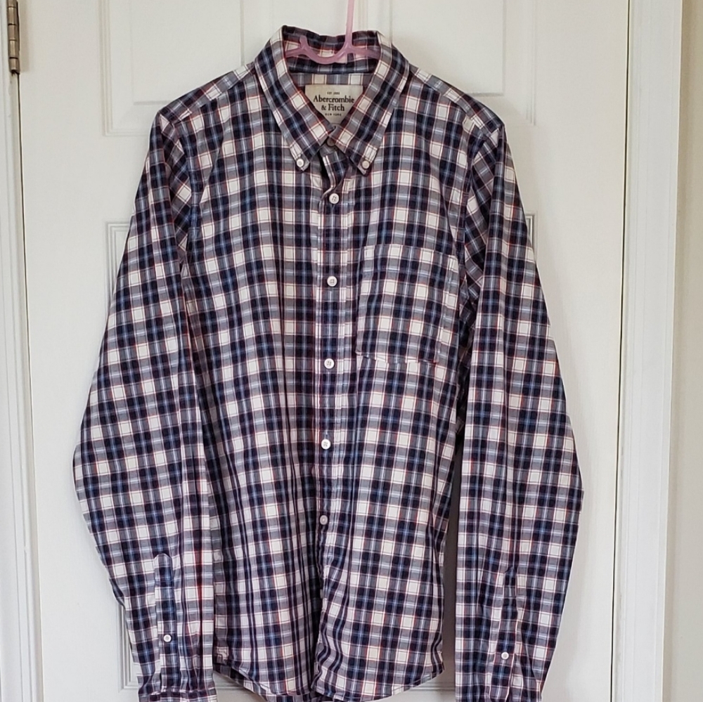 Abercrombie & Fitch Muscle Plaid Button Down